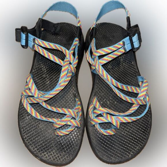 Chaco Women’s ZX/2 Dual Strap Classic Sandal Multicolor Geometric Size 8 - Picture 1 of 5